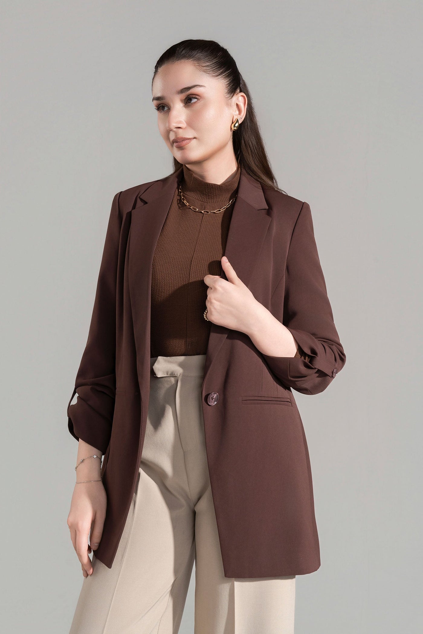 Everyday Buttoned Blazer