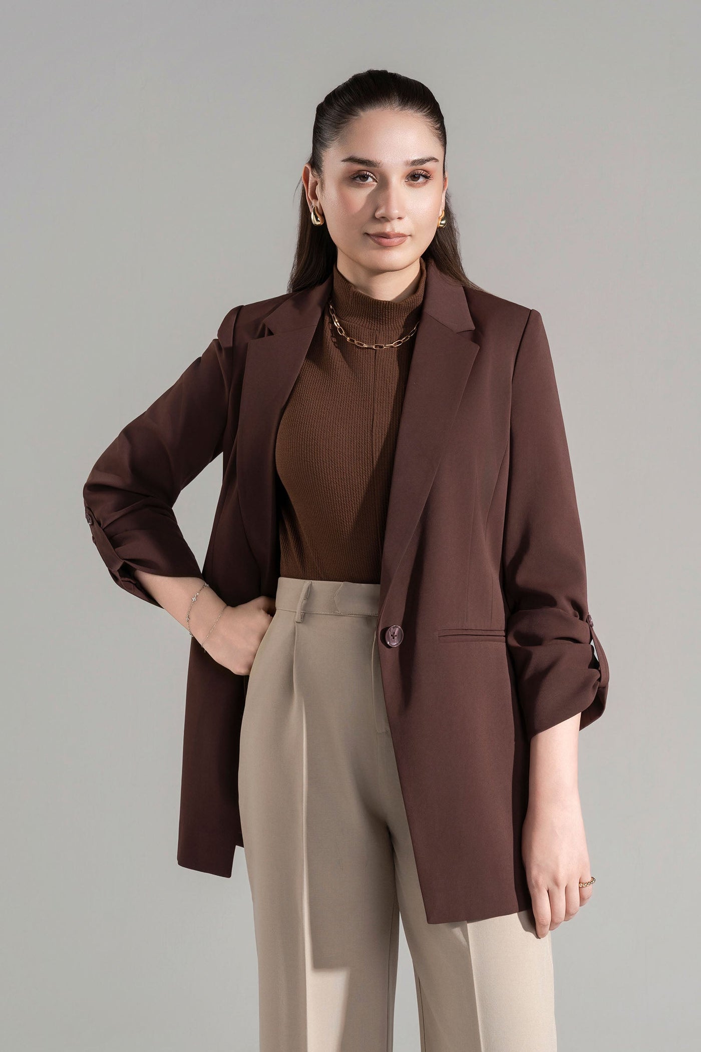 Everyday Buttoned Blazer