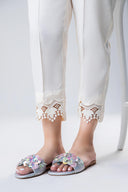 Dyed Raw Silk Trouser