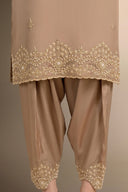 3 Pc Embellished Silk Suit
