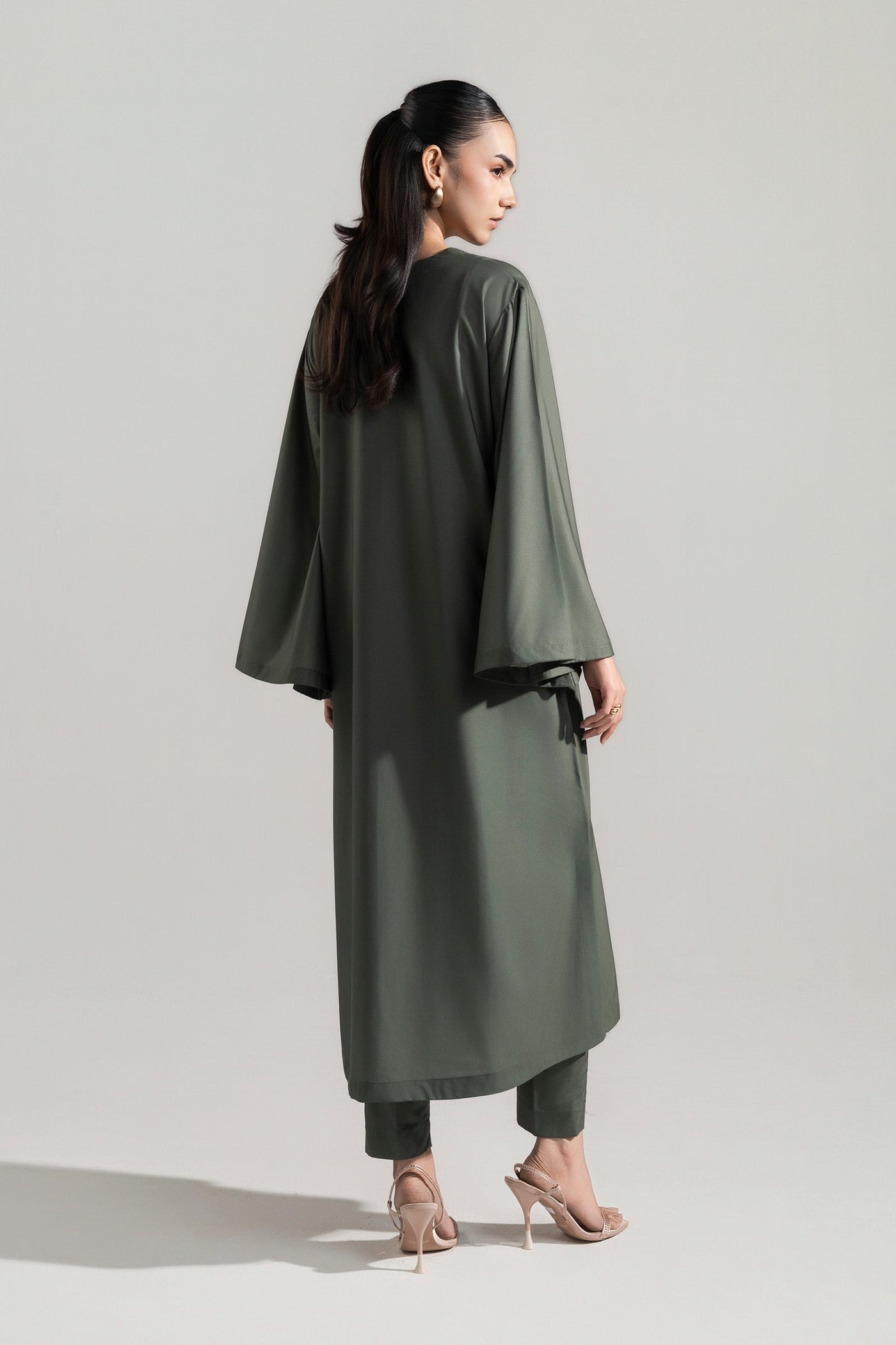 2 Pc Printed Raw Silk Suit