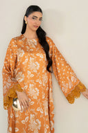 2 Pc Printed Chamois Silk Suit