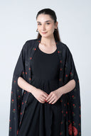 2 Pc Printed Raw Silk Suit