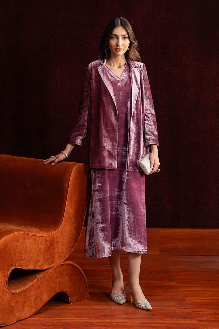 2 Pc Dyed Velvet Suit Formal MBW2535-ESM-LIA