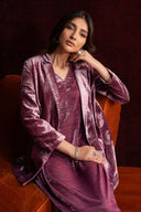2 Pc Dyed Velvet Suit