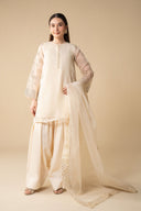 3 Pc Embellished Organza Suit