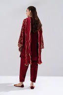 3 Pc Embellished Velvet Suit