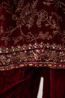 3 Pc Embellished Velvet Suit