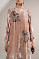 2 Pc Embellished Velvet Suit