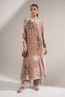 2 Pc Embellished Velvet Suit
