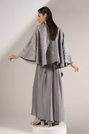 3 Pc Embellished Raw Silk Suit