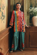 2 Pc Embellished Poly Satin Silk Suit