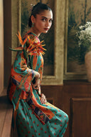 2 Pc Embellished Poly Satin Silk Suit