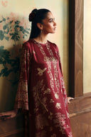 2 Pc Embellished Poly Satin Silk Suit