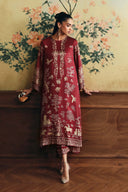 2 Pc Embellished Poly Satin Silk Suit