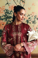 2 Pc Embellished Poly Satin Silk Suit