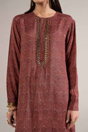 2 Pc Embellished Raw Silk Suit