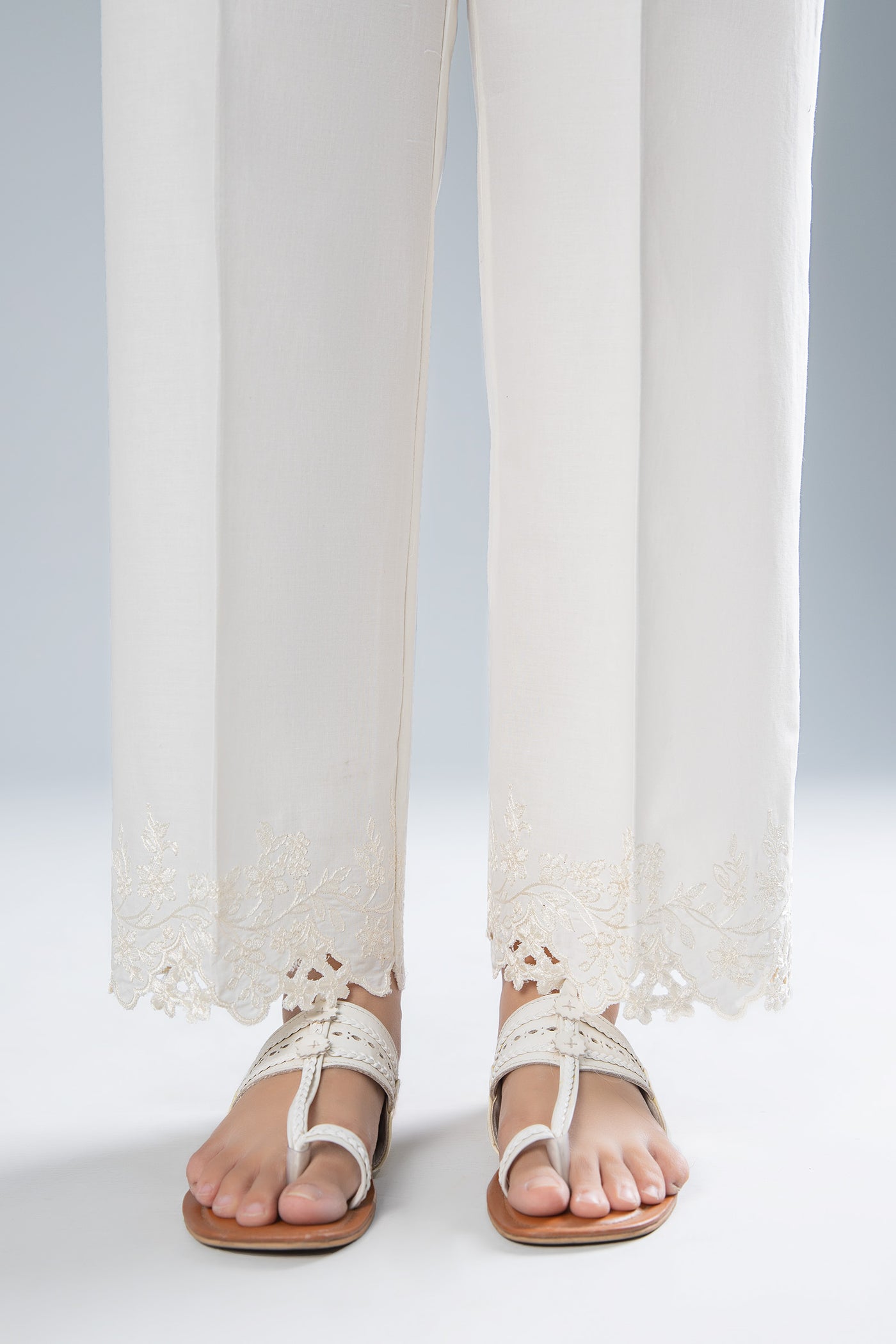 Embroidered Cambric Trouser