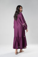 Embroidered Textured Frock
