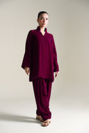 2 Pc Dyed Velvet Suit