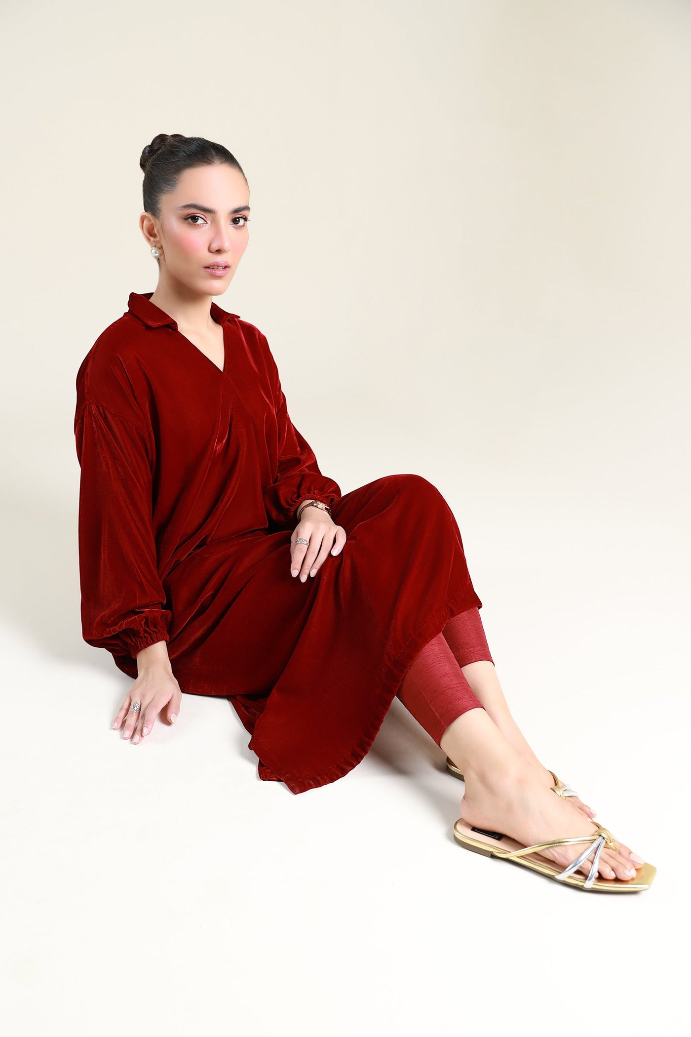 Dyed Velvet Shirt
