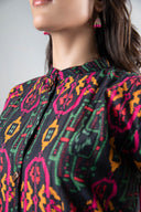 2 Pc Printed Textured Suit