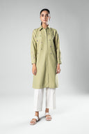 Embroidered Crosshatch Slub Tunic