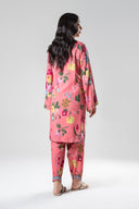 2 Pc Printed Herringbone Suit