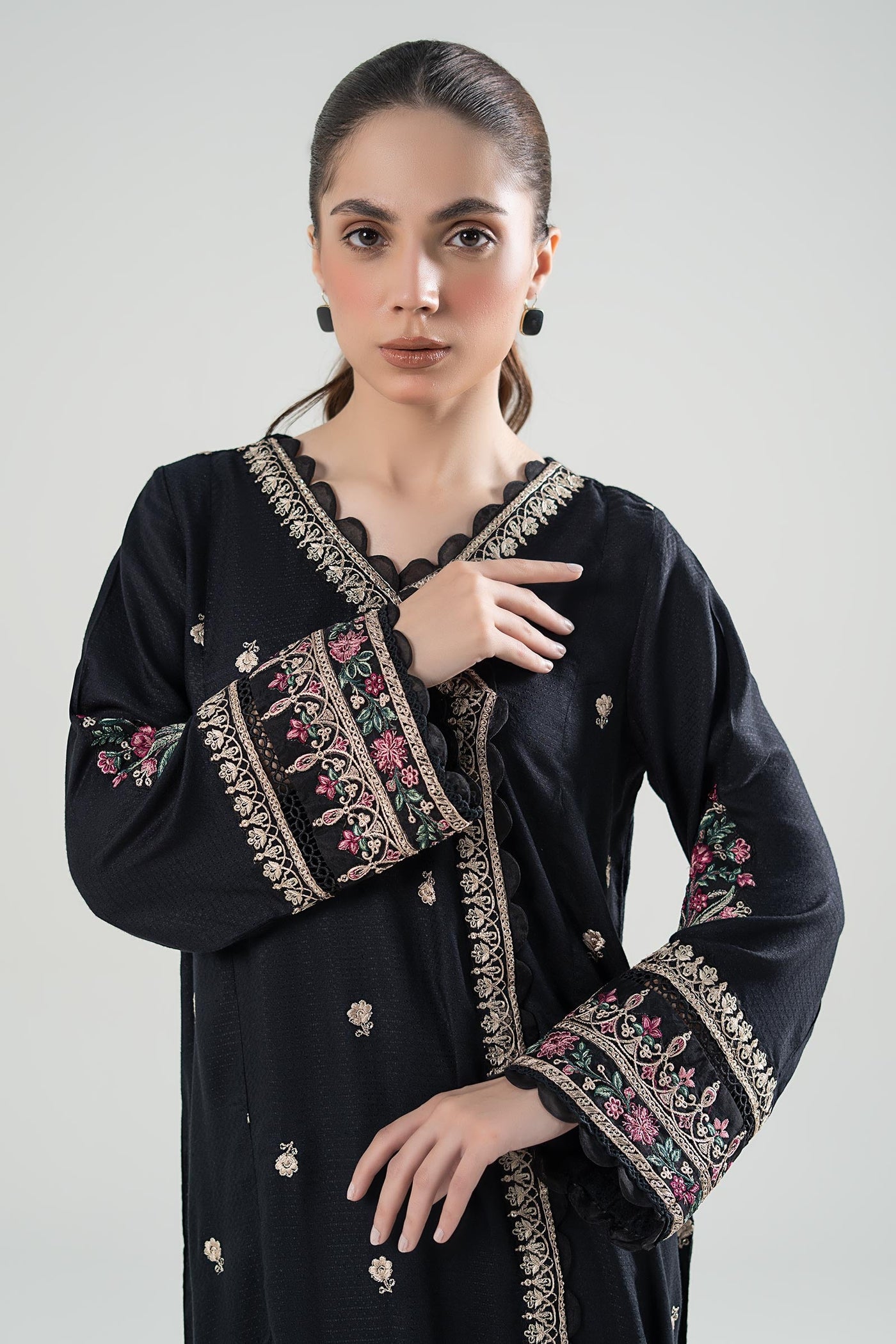 Embroidered Dobby Shirt