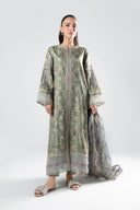 3 Pc Printed Textured Suit