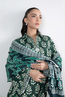 3 Pc Printed Khaddar Suit