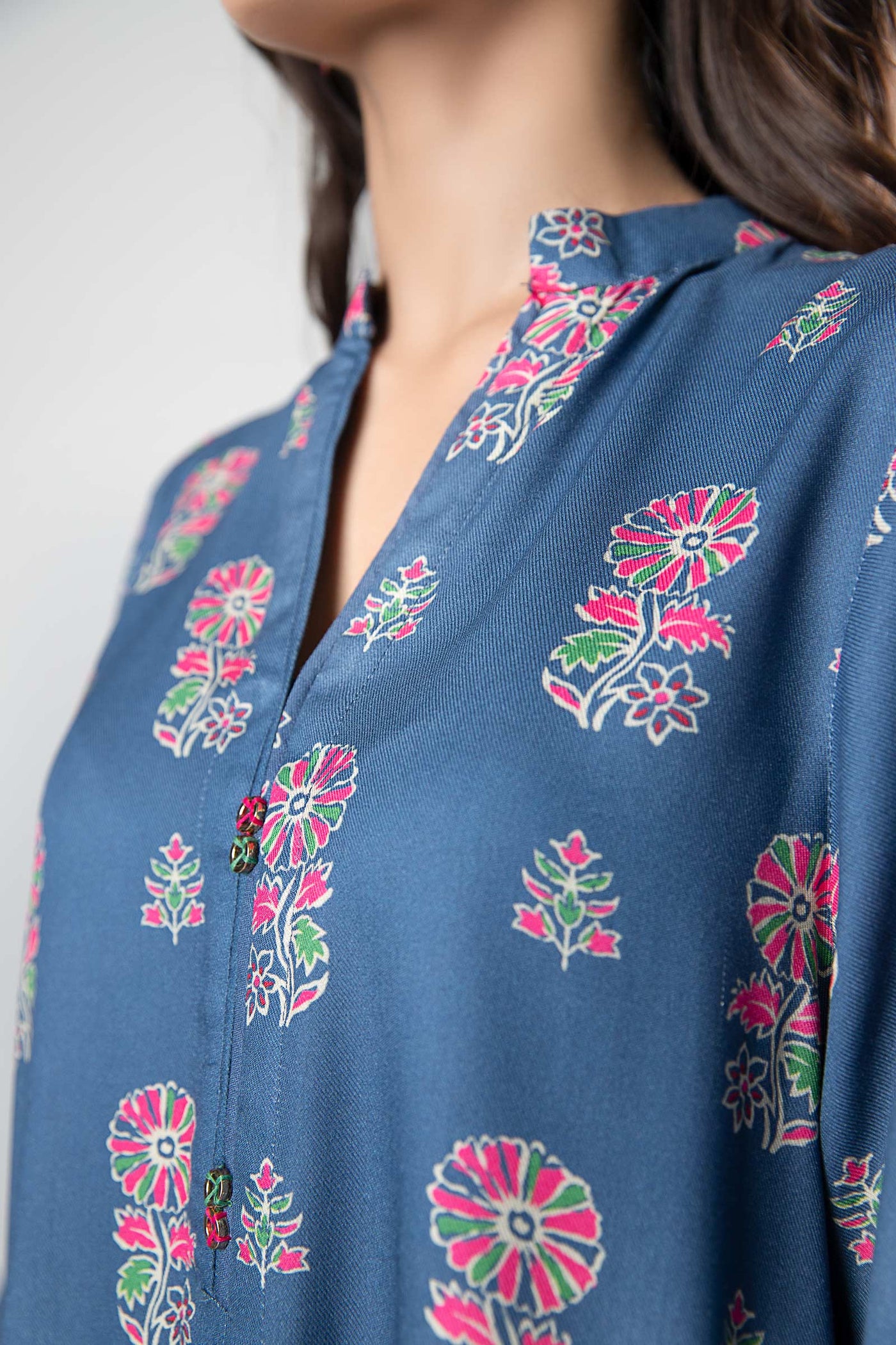 2 Pc Printed Twill Suit