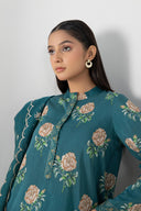 3 Pc Embroidered Slub Suit
