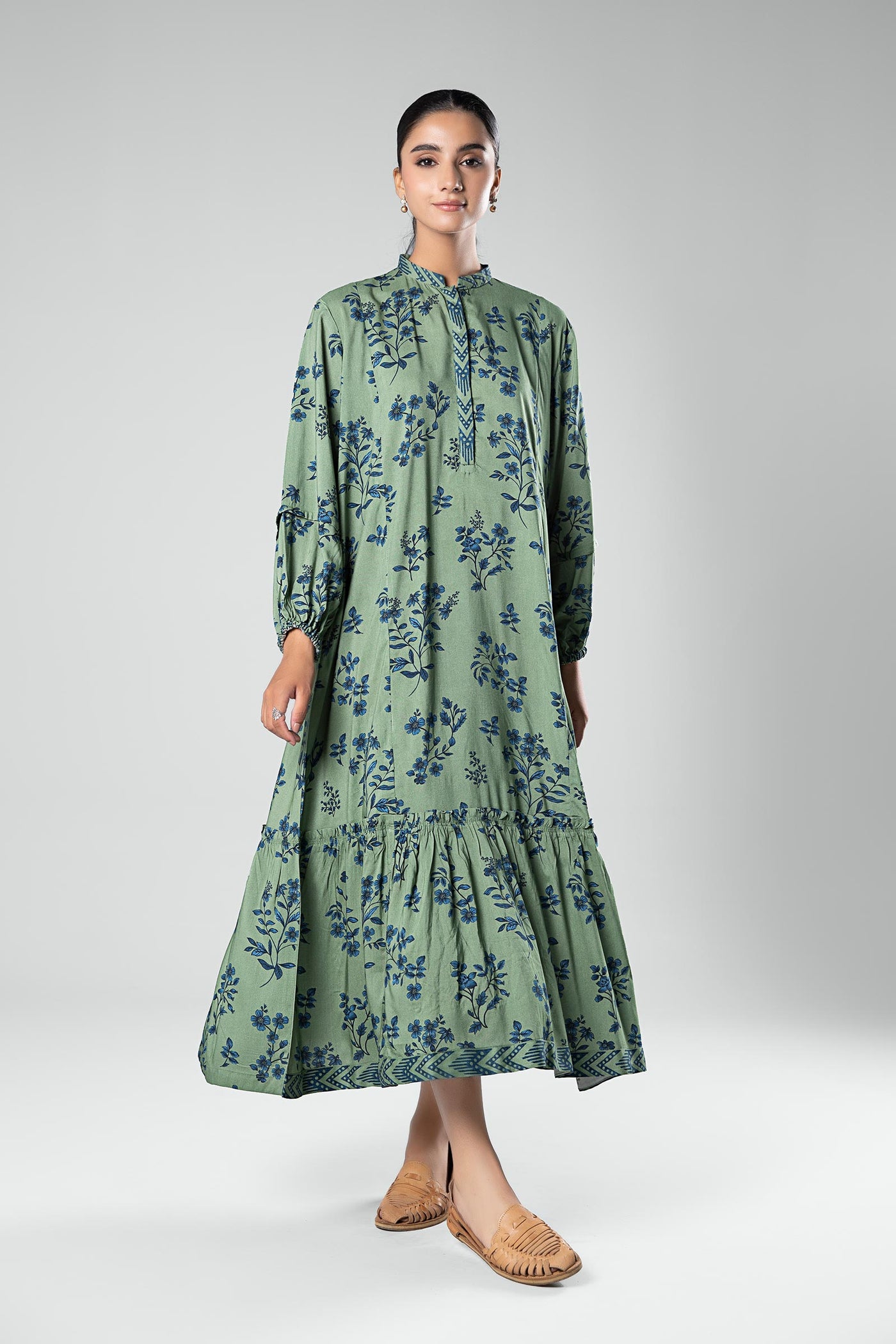 Printed Linen Dress