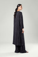 2 Pc Solid Satin Silk Suit