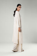 2 Pc Solid Satin Silk Suit