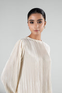 2 Pc Solid Satin Silk Suit