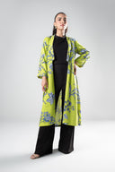 Printed Khaddar Kimono Jacket