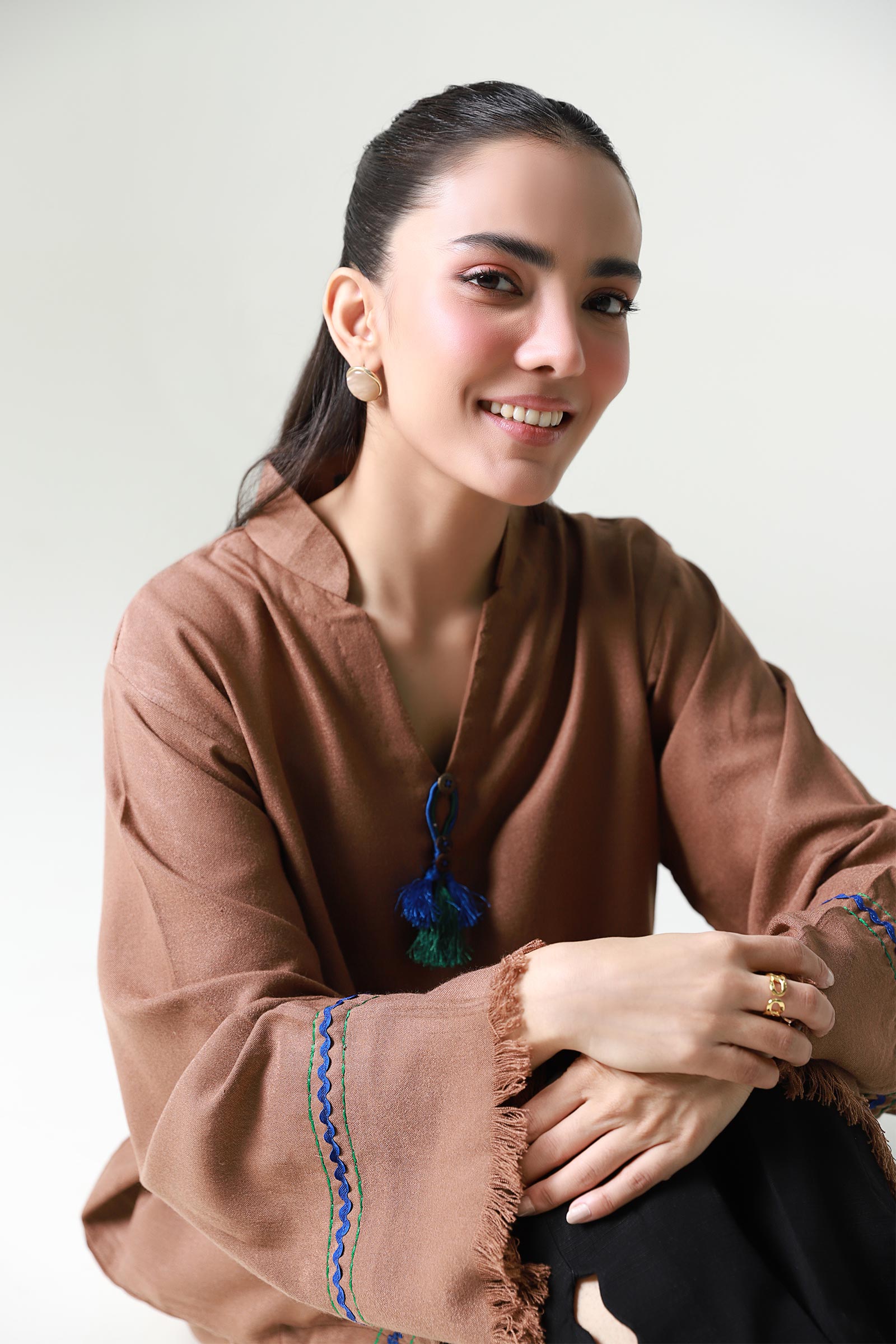 Dyed Wool Shirt M basics By Maria B PK Dyed wool shirt m basics by maria b pk