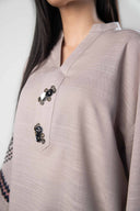 Embroidered Khaddar Shirt
