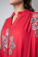Printed Herringbone Shirt
