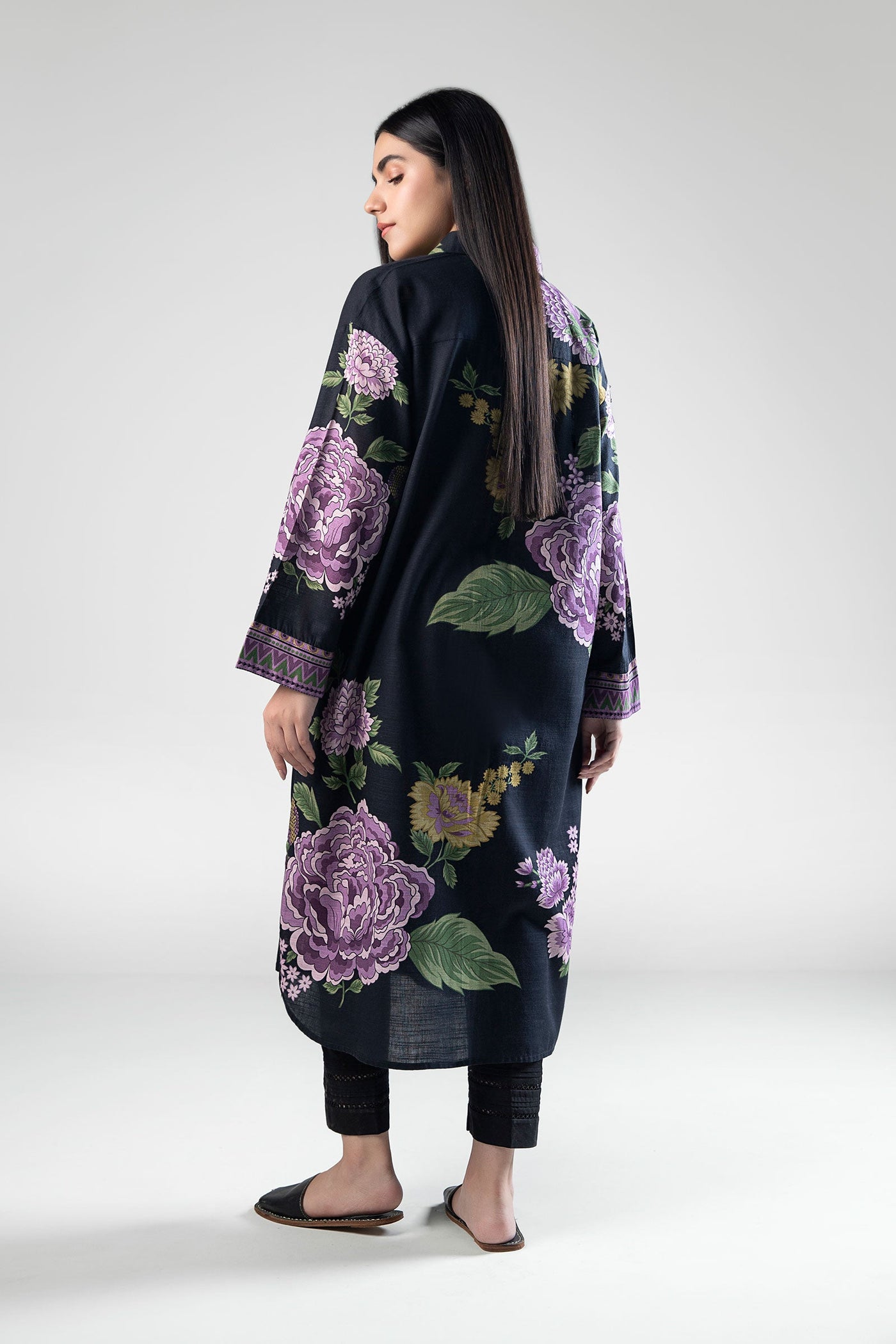 Printed Khaddar Shirt