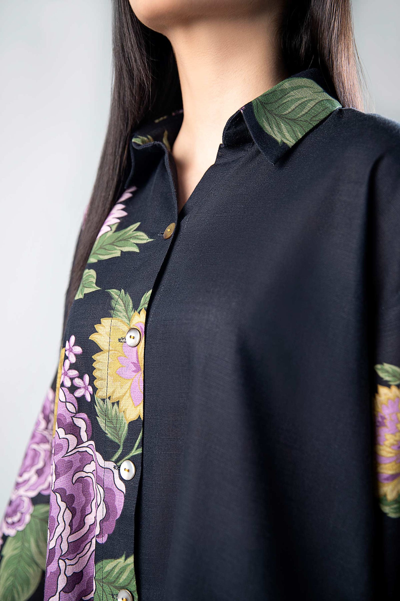 Printed Khaddar Shirt