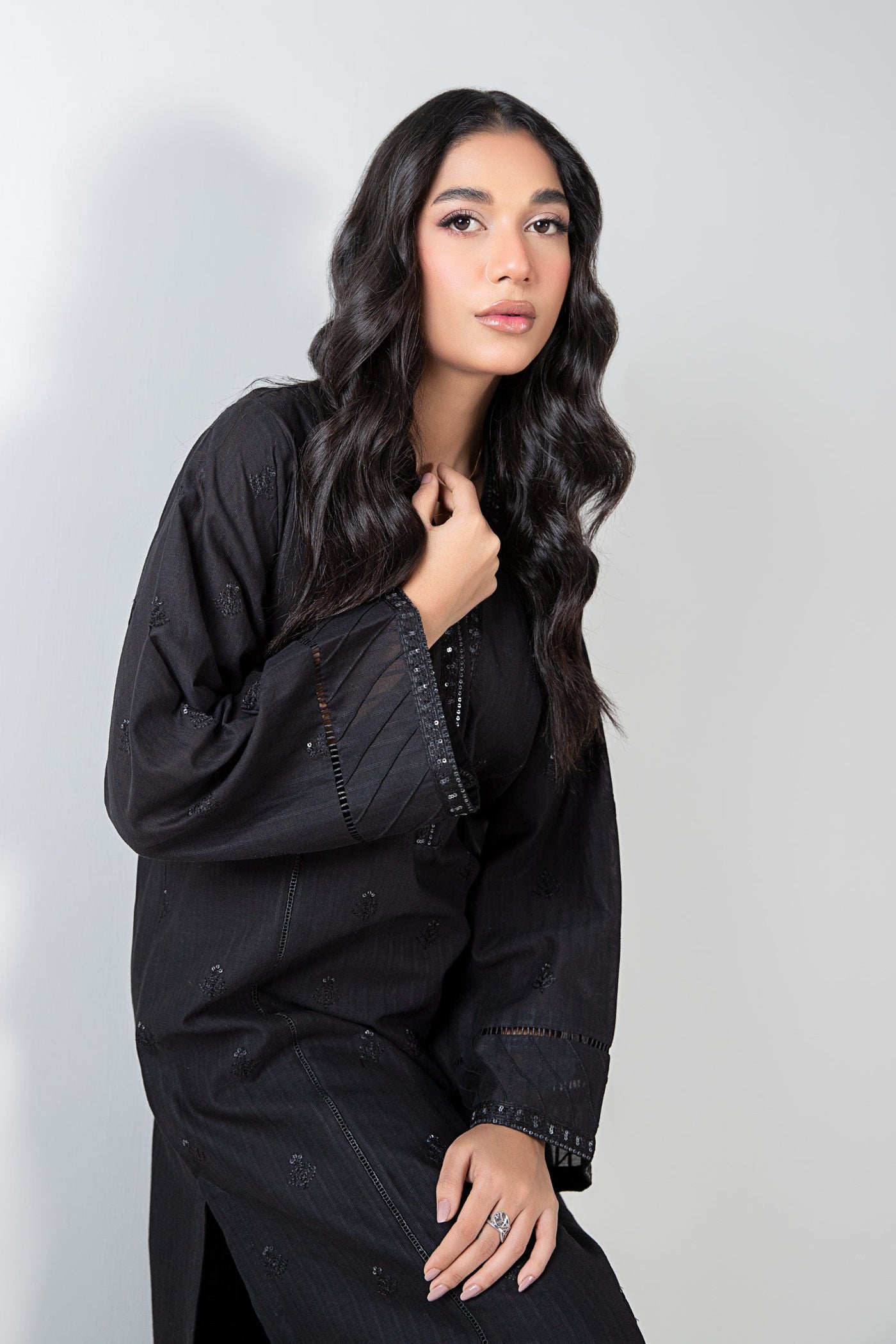 Embroidered Dobby Shirt