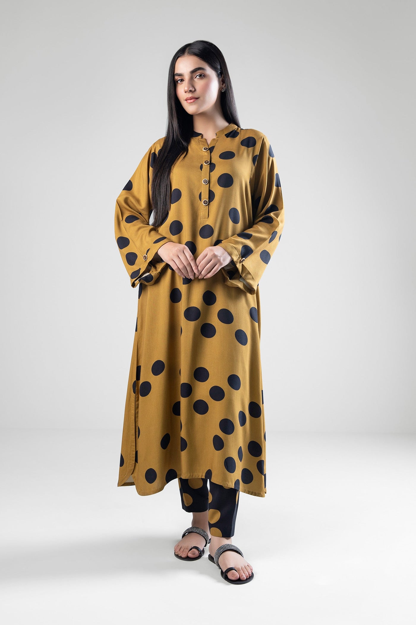 2 Pc Printed Herringbone Suit