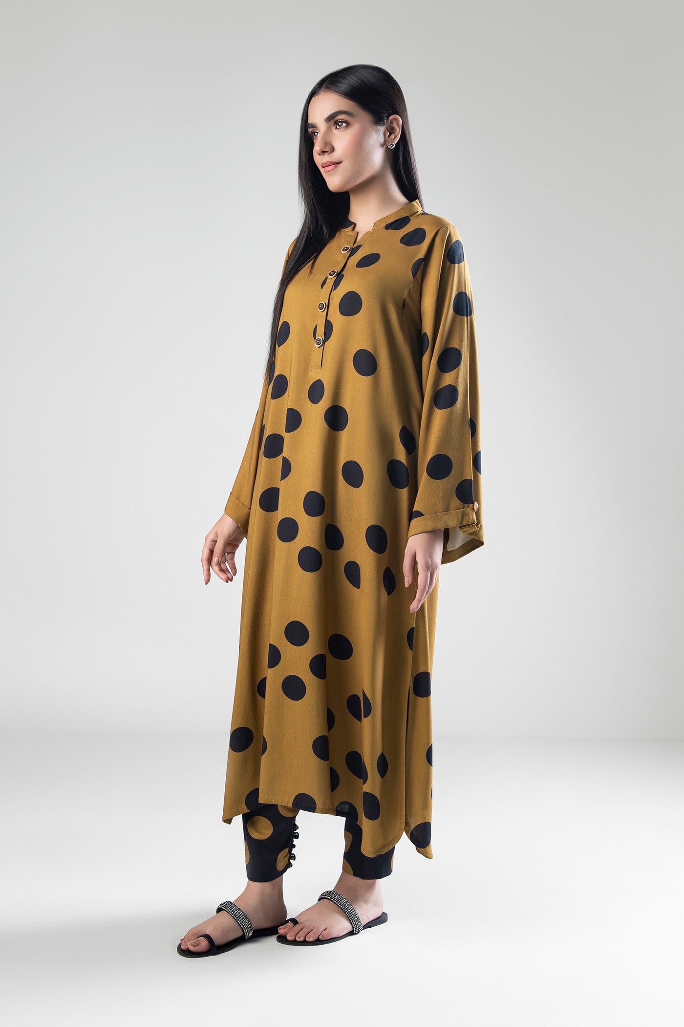 2 Pc Printed Herringbone Suit