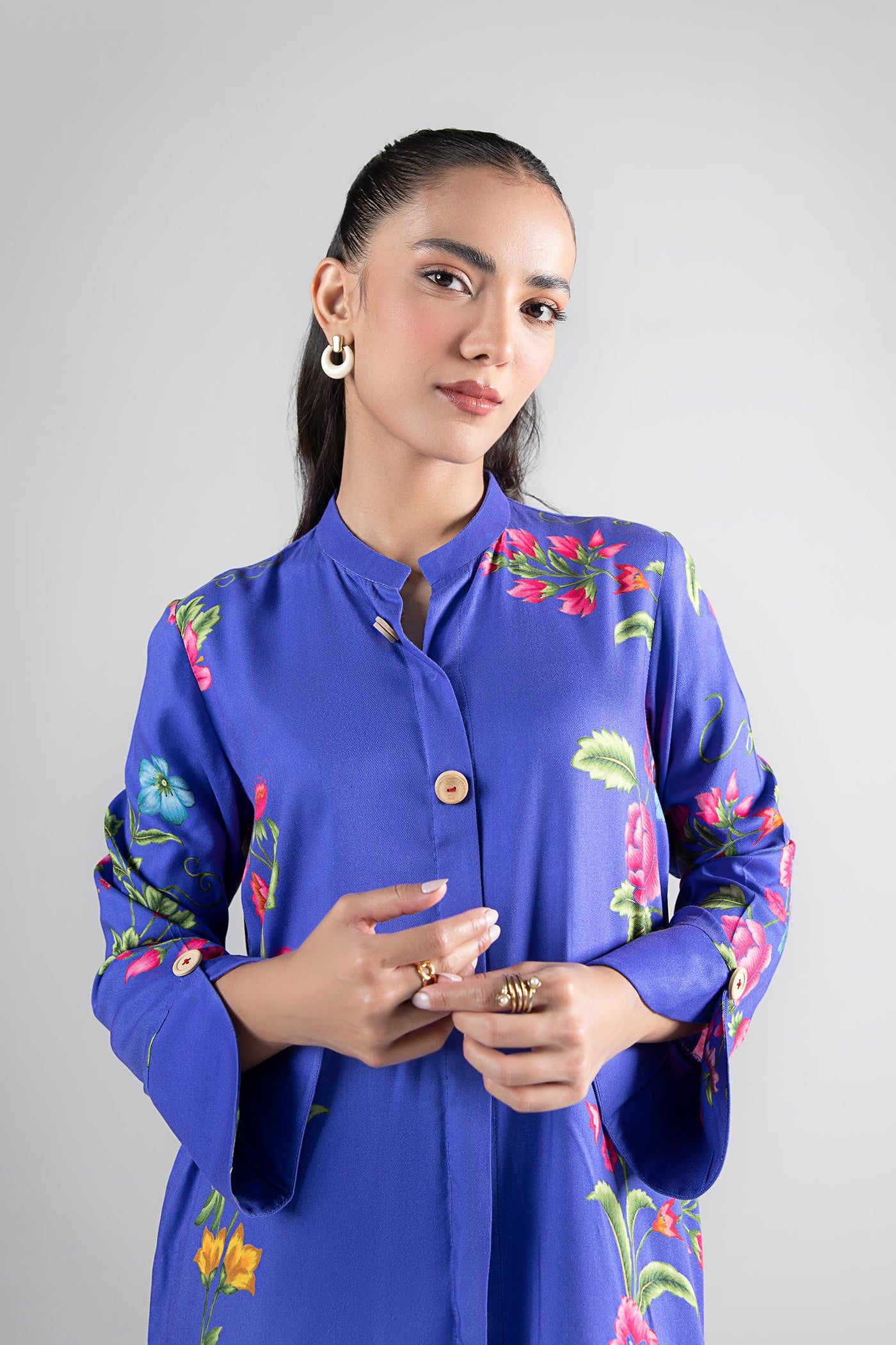 2 Pc Printed Cambric Suit