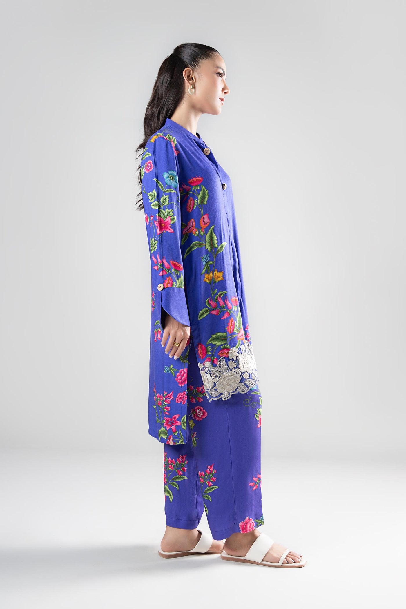 2 Pc Printed Cambric Suit