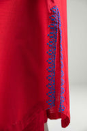 2 Pc Embroidered Crosshatch Slub Suit
