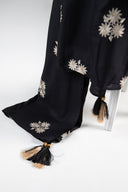 Embroidered Linen Shawl